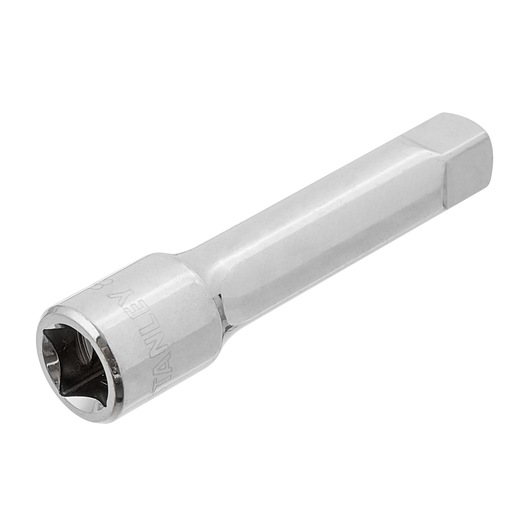 STANLEY 4-86-206 chrome hex socket driver, side angle on white background.