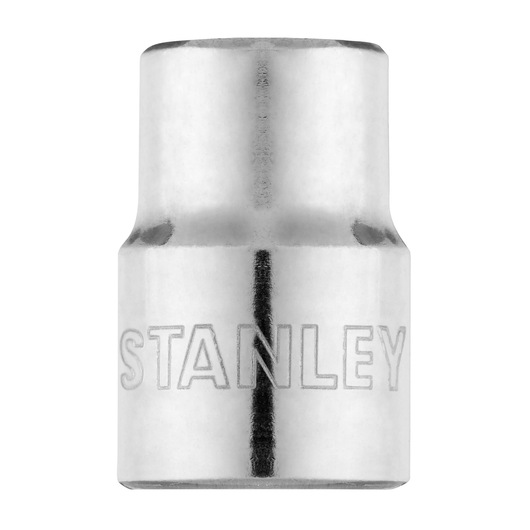 STANLEY 4-86-305 chrome socket, tool accessory, front angle photo, engraved brand name visible.