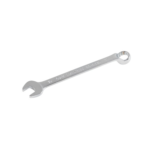 Photo of STANLEY 86-0416 chrome combination wrench, angled view on white background.
