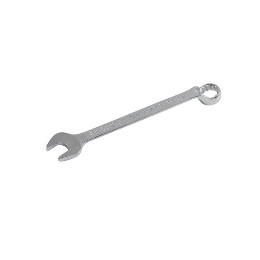 STANLEY 86-0423 combination wrench, silver finish, photography of tool at angled view on white background.