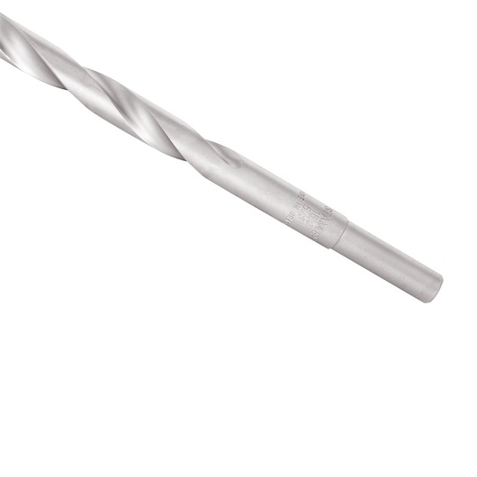STANLEY STA56160C silver twist drill bit, side angle, for drilling applications, shown on white background.