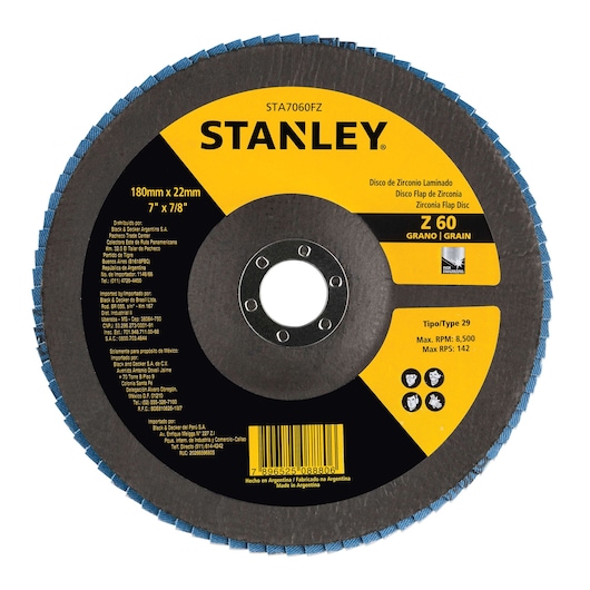 Flap DISC 7 "recordar 7/8" (180 recordar 22,23 mm) GRANO 60