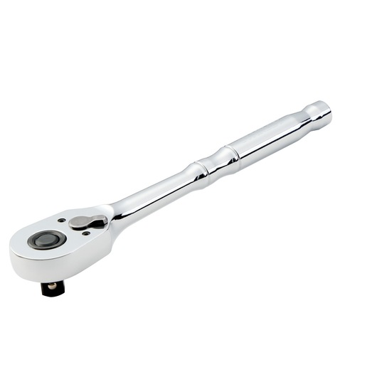 STANLEY STMT17989-LA chrome finish ratchet wrench, tool category, angled view on white background.