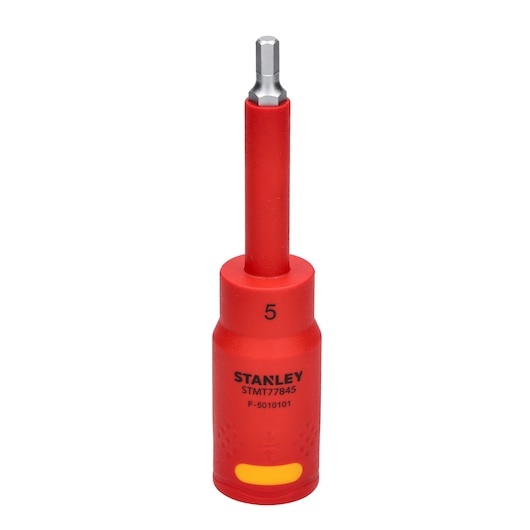 Cubo/Dado con Punta Hexagonal Mando 1/2" VDE 5mm x 120mm