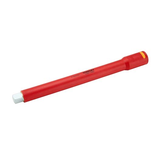 STANLEY STMT77850-LA insulated red nut driver, side view on white background.